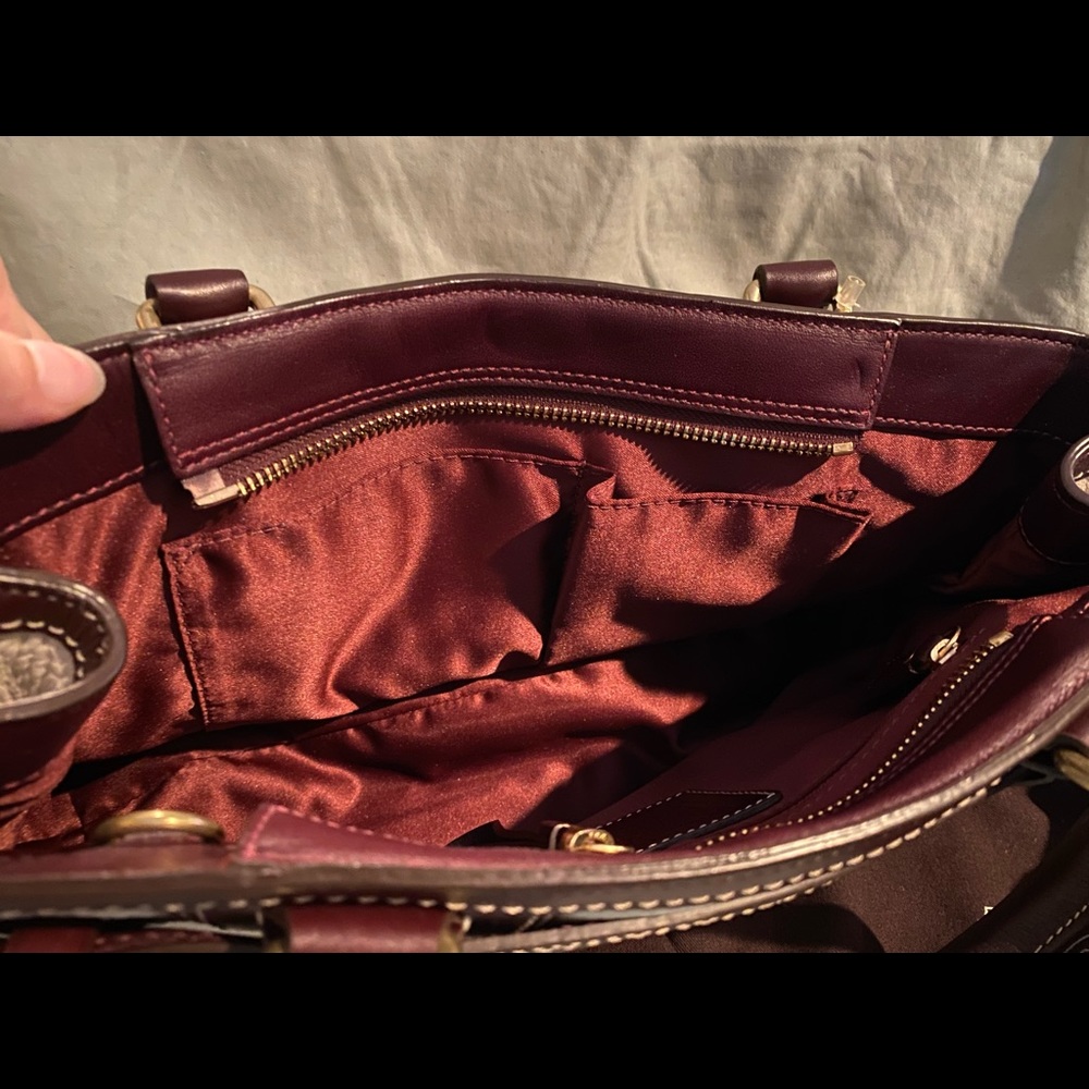 NWT Coach Hampton Pebble Leather Satchel - Picture 5 of 6